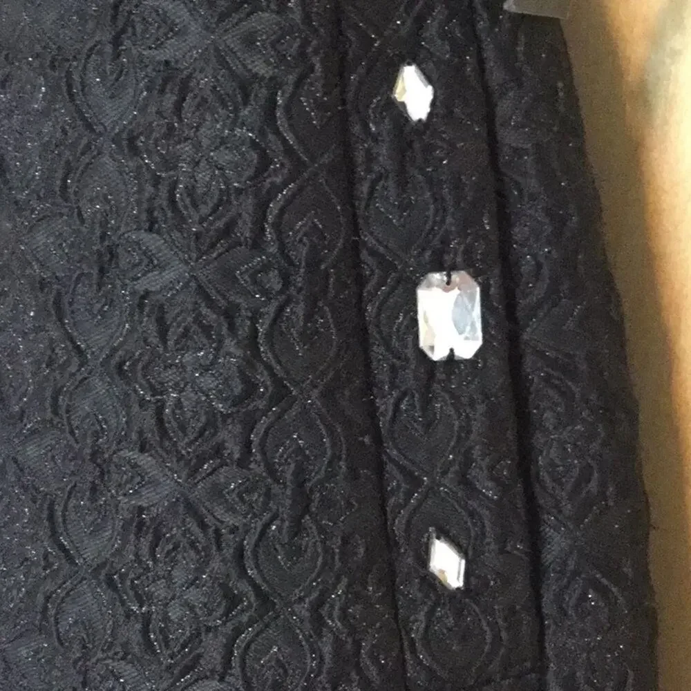 Badgley Mischka Jacquard Cocktail Dress - Picture 2 of 8